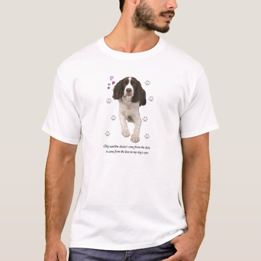 Engelse Springer Spaniel Dog T-shirt (Voorkant)