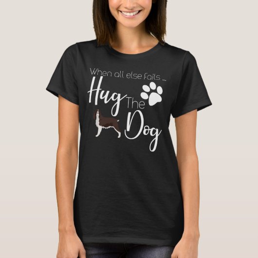 Engelse Springer Spaniel Dog T-Shirt Cute I Love M (Voorkant)