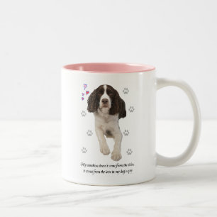 Engelse Springer Spaniel Dog Tweekleurige Koffiemok