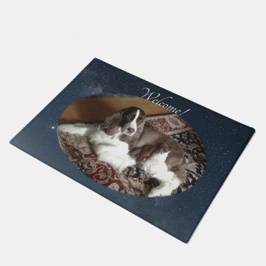 Engelse Springer Spaniel doorMat Deurmat (Schuin)