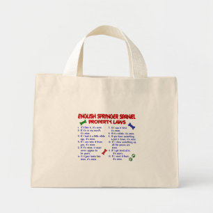 ENGELSE SPRINGER SPANIEL Eigendomwetten 2 Mini Tote Bag