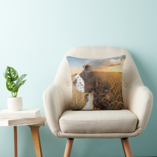 Engelse Springer Spaniel en Fazant Kussen