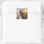 Engelse Springer Spaniel en Fazant Vierkante Sticker (Tas)