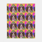Engelse Springer Spaniel Fleece Deken (Voorkant)