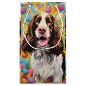 Engelse Springer Spaniel Gelukkig Pasen Klein Cadeauzakje (Achterkant)