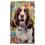 Engelse Springer Spaniel Gelukkig Pasen Klein Cadeauzakje (Voorkant)
