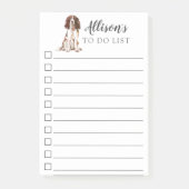Engelse Springer Spaniel, gepersonaliseerd om lijs Post-it® Notes (Voorkant)