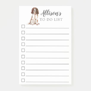 Engelse Springer Spaniel, gepersonaliseerd om lijs Post-it® Notes