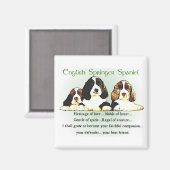 Engelse Springer Spaniel Gifts Magneet (Voorkant / Achterkant)