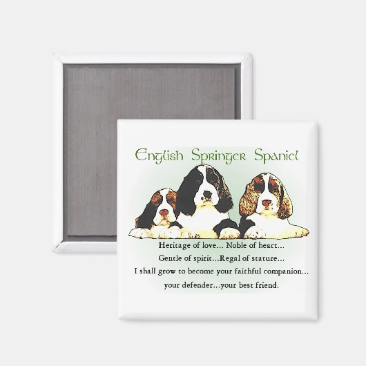 Engelse Springer Spaniel Gifts Magneet (Voorkant / Achterkant)