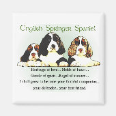Engelse Springer Spaniel Gifts Magneet (Voorkant)