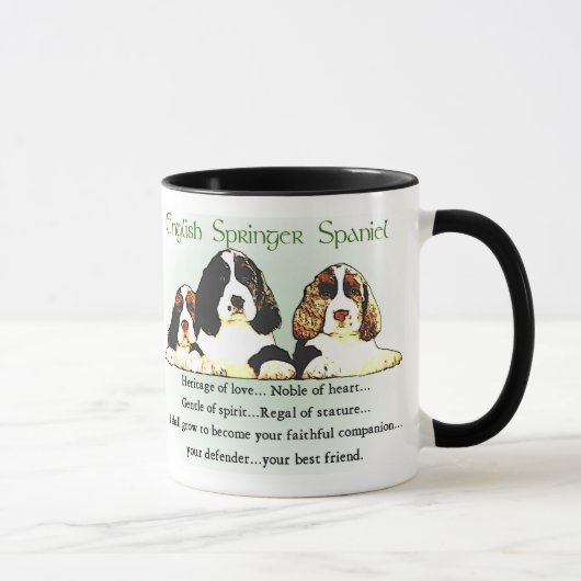 Engelse Springer Spaniel Gifts Mok (Rechts)