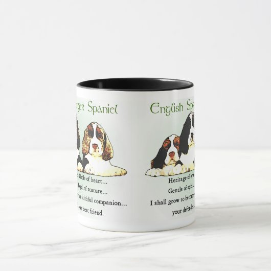 Engelse Springer Spaniel Gifts Mok (Midden)