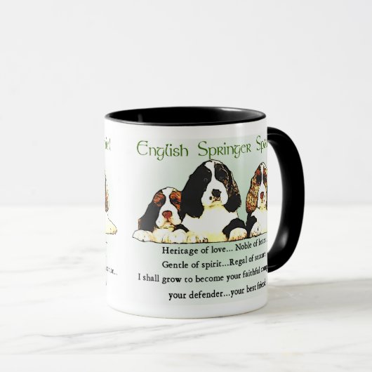 Engelse Springer Spaniel Gifts Mok (Voorkant rechts)