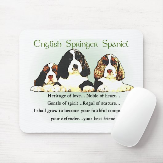 Engelse Springer Spaniel Gifts Muismat (Met muis)
