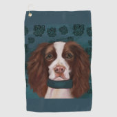 Engelse Springer Spaniel       Golfhanddoek (Voorkant)