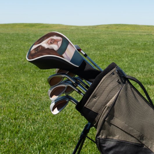 Engelse Springer Spaniel Golfheadcover (Insitu)