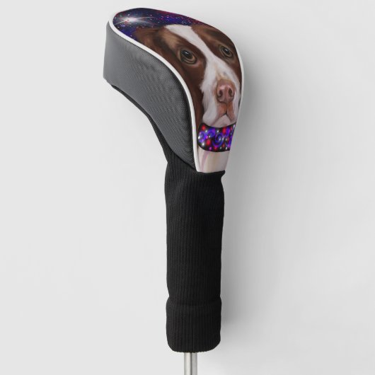 Engelse Springer Spaniel Golfheadcover (Schuin)