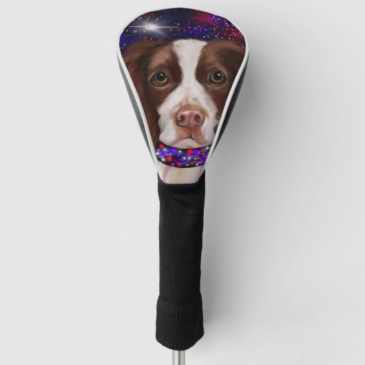 Engelse Springer Spaniel Golfheadcover (Voorkant)