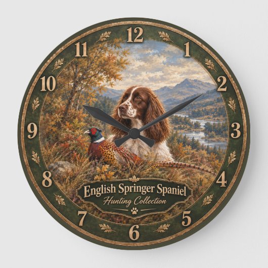 Engelse Springer Spaniel Grote Klok (Voorkant)