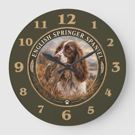 Engelse Springer Spaniel Grote Klok (Voorkant)