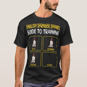 Engelse Springer Spaniel Guide to training Dog Obe T-shirt