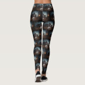 Engelse Springer Spaniel Halloween Griezelen Leggings (Achterkant)