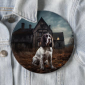 Engelse Springer Spaniel Halloween Griezelen Ronde Button 6,0 Cm (In situ)