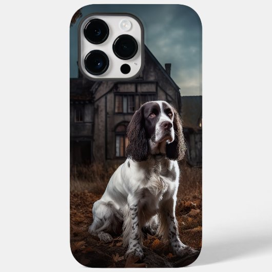 Engelse Springer Spaniel Halloween Scary Case-Mate iPhone Case (Achterkant)