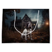 Engelse Springer Spaniel Halloween Scary Groot Cadeauzakje (Voorkant)