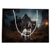 Engelse Springer Spaniel Halloween Scary Groot Cadeauzakje (Achterkant)