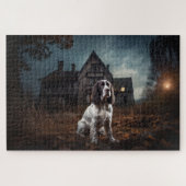 Engelse Springer Spaniel Halloween Scary Legpuzzel (Horizontaal)