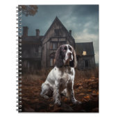 Engelse Springer Spaniel Halloween Scary Notitieboek (Voorkant)