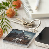 Engelse Springer Spaniel Halloween Scary Sleutelhanger (Voorkant Rechts)