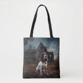 Engelse Springer Spaniel Halloween Scary Tote Bag (Voorkant)
