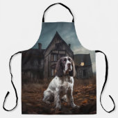 Engelse Springer Spaniel Halloween Verschrikkelijk Schort (Voorkant)