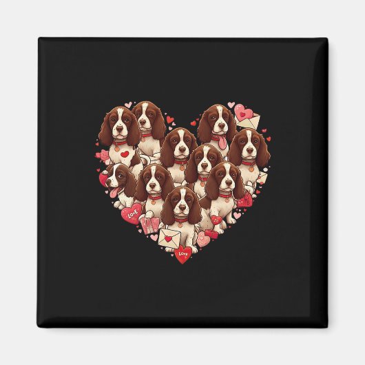 Engelse Springer Spaniel Hart Valentijn Womens Me Magneet (Voorkant)