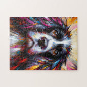 Engelse Springer Spaniel Hond Acryl Art Print Legpuzzel (Horizontaal)