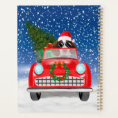 Engelse Springer Spaniel Hond Auto In Sneeuw Kerst Planner (Achterkant)