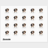 Engelse Springer Spaniel hond Dank u Ronde Sticker (Vel)
