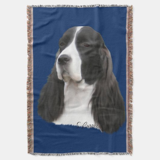 Engelse Springer Spaniel Hond Deken (Voorkant Verticaal)