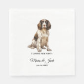 Engelse Springer Spaniel hond Ik hield van haar ee Servet (Voorkant)