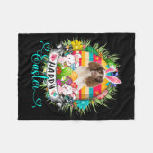 Engelse Springer Spaniel hond in Pasen eieren sche Fleece Deken (Voorkant (Horizontaal))