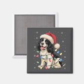 Engelse Springer Spaniel Hond Kerstboom Lichtjes Magneet (Voorkant / Achterkant)