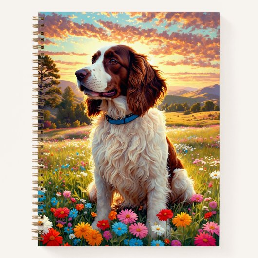 Engelse Springer Spaniel hond Notitieboek (Voorkant)