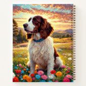 Engelse Springer Spaniel hond Notitieboek (Achterkant)