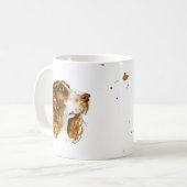 Engelse Springer Spaniel Hond Puppy Aquarel Koffiemok (Voorkant links)