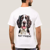 Engelse Springer Spaniel hond T-shirt (Achterkant)