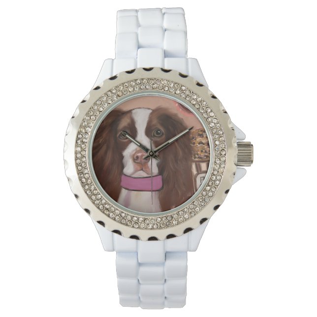 Engelse Springer Spaniel Horloge (Voorkant)