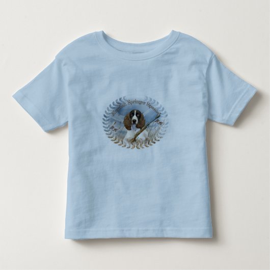 Engelse Springer Spaniel Hunts Apparel Kinder Shirts (Voorkant)